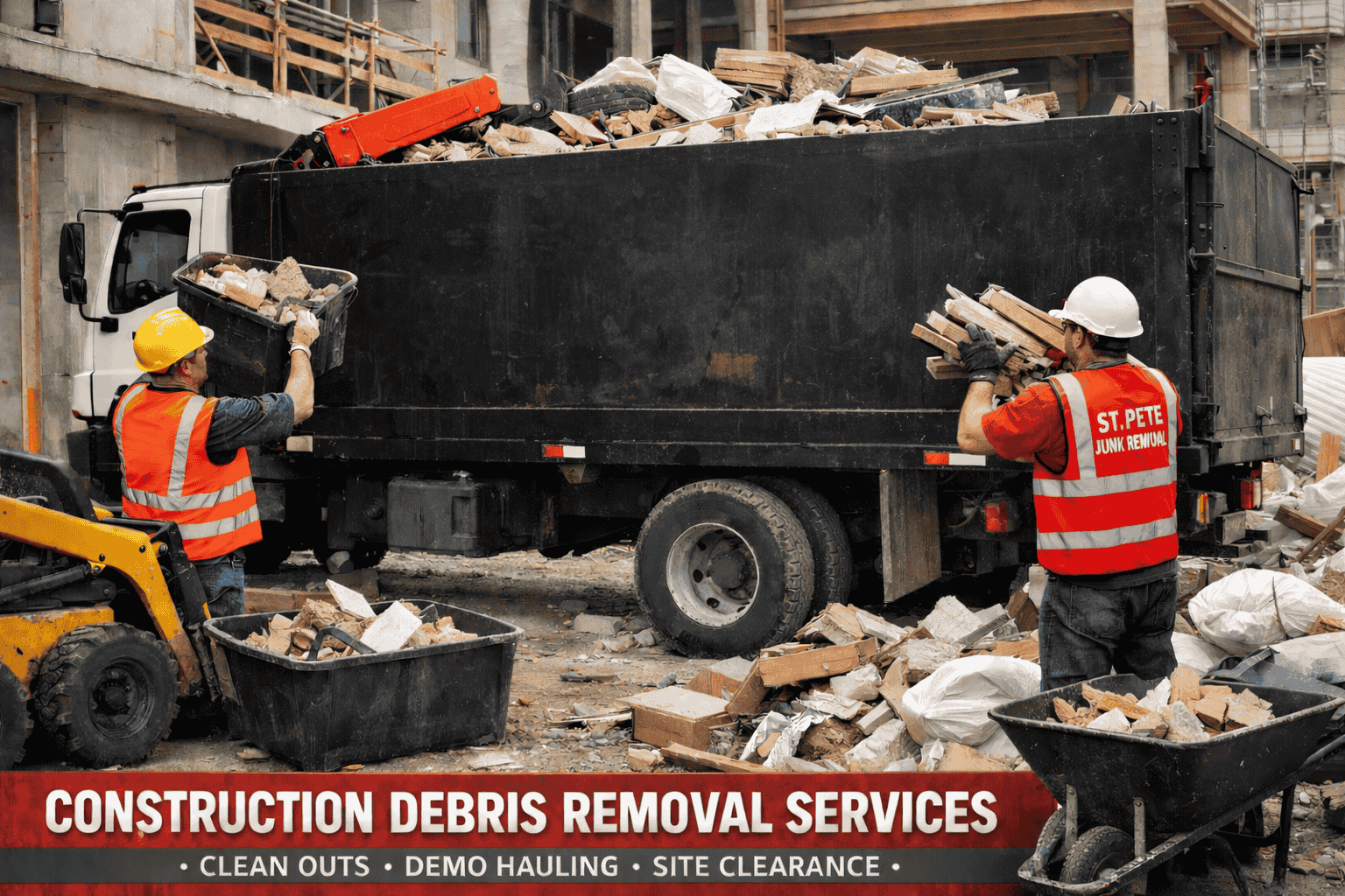 Construction Debris Removal St. Petersburg FL | Fast & Reliable
